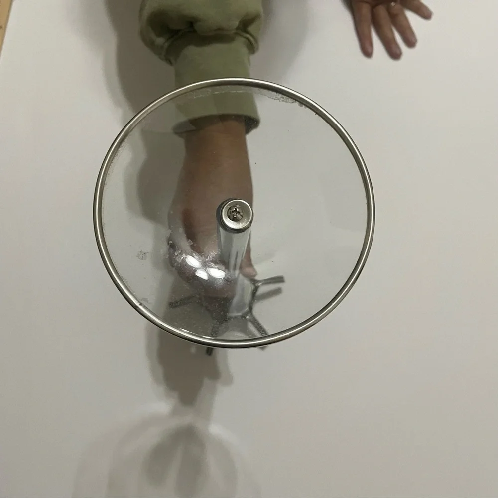 Modern Silver Metal Utensil Holder